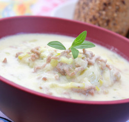 käse-lauch-suppe