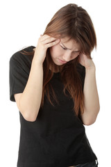 Woman with headache
