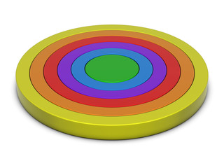 Obraz premium Rings chart multicolor