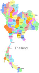 Thailand map