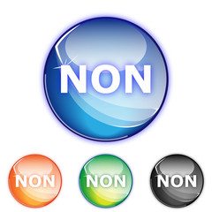 Picto NON - Icon franche no - collection color
