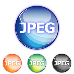 Picto extension JPEG - Icon picture jpg - collection color