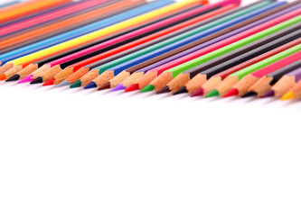 color pencil isolated on white