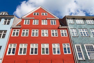 Fototapeta na wymiar World famous Nyhavn in Copenhagen, Denmark