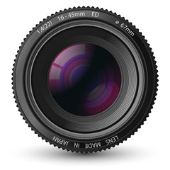 A camera lens vector illustration