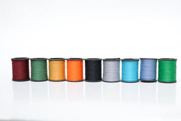 Colorful Thread Spools