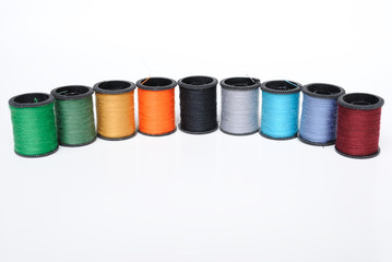Colorful Thread Spools