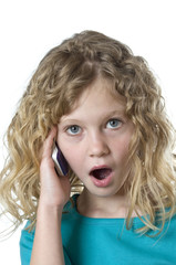 Mädchen beim Telefonieren