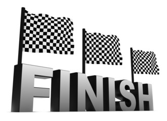 Racing Flags and Finish