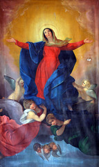 Obrazy na Szkle  Wniebowzięcie Najświętszej Maryi Panny