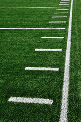Sideline on American Football Field