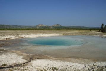 Turquoise pool, Yellowstone  national park