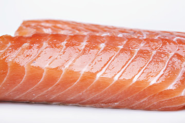 raw salmon steak