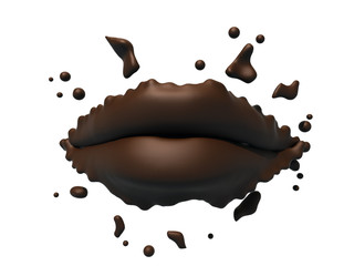 Chocolate lips - 22953378