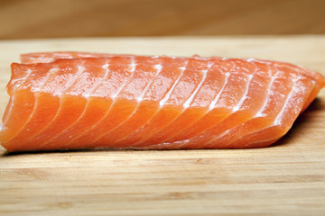 raw salmon steak