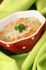 Chicken or turkey soup