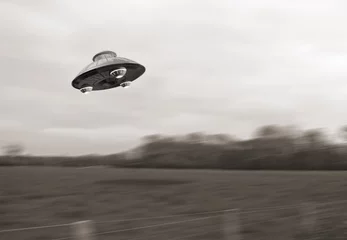 Printed kitchen splashbacks UFO Ufo Fake 1