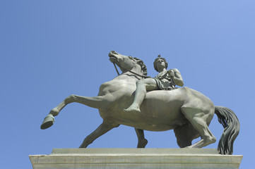Equestrian statue of Pollux, in the royal palace in Turin,