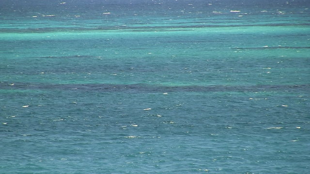 oleaje tranquilo en el mar caribe