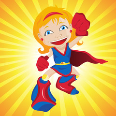 Obraz premium Super hero Girl.