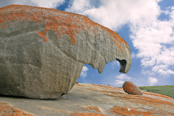 Beak-like formation at the Remarkable Rocks on Kangaroo Island