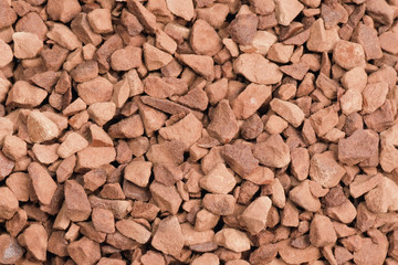 Macro of instant coffee grains