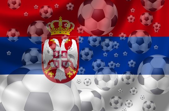 flagge serbien