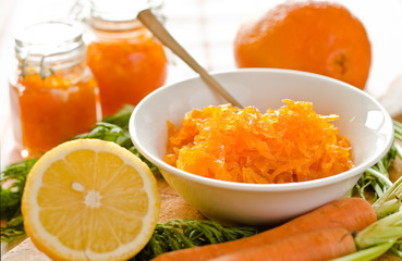 Carrot citrus jam