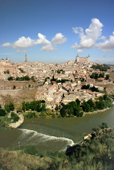 Panoramic view of Toledo, Spain
