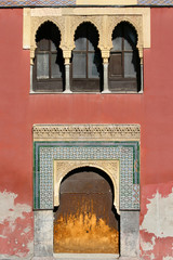 Arabian window and door  in Cordoba - Spain