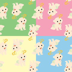 Pattern with babies