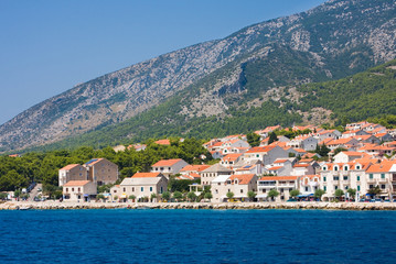 View to the town of Bol. The island of Brac. Croatia