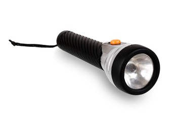 Flashlight isolated over white background