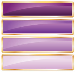 golden frame purple