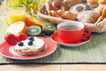 Ein reichhaltiges Frühstück