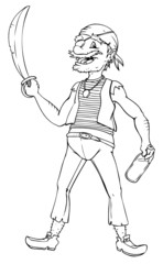 Pirat, Seemann, Matrose, Piratenschiff, Karibik, Säbel