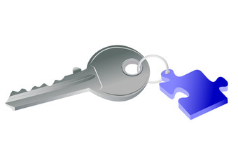 Key to puzzle concept