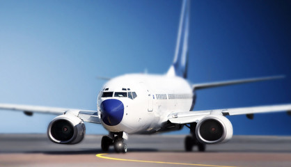 Aircraft on runway