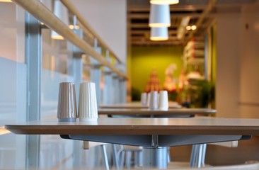 The corner of restaurant