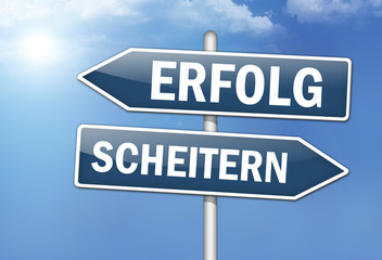 Obraz premium Wegweiser-Schilde 