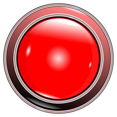 button red circle on a white background vector eps10