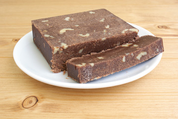 Halva with walnuts