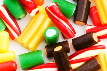 Background made of colourful sweets