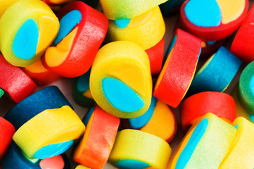 Background made of colourful sweets