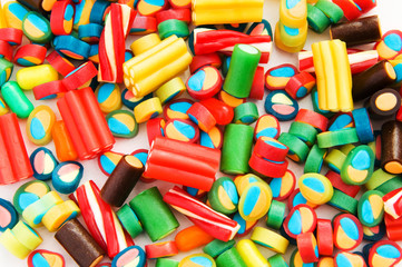 Background made of colourful sweets