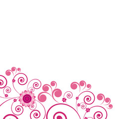 Vector. Floral background.