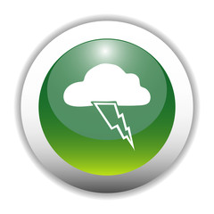 Gossy Lightning Cloud Sign Button