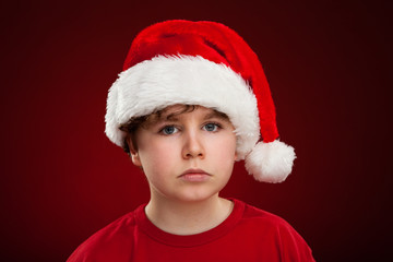 Boy as Santa Claus