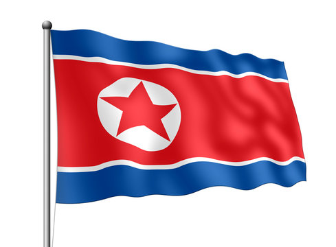 Nordkorea-Flagge