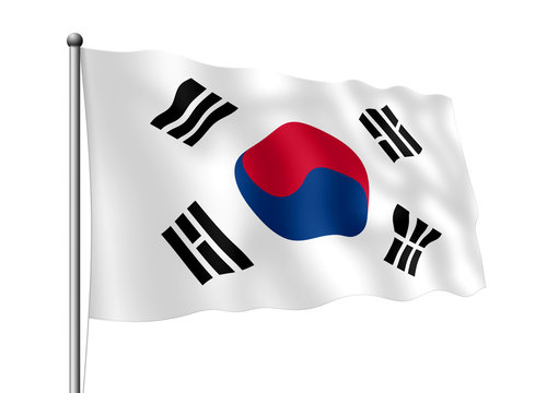 Südkorea-Flagge